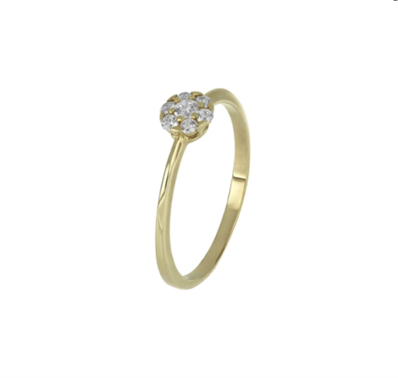 Anello CikOrefice Gioielli Donna in Oro Zircone A382B10 AN - A382B10 AN